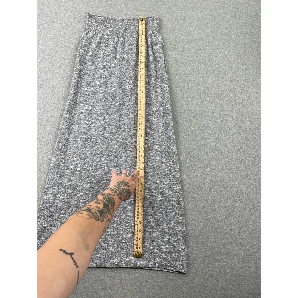 NWOT Free People Free-est Isabella Sweater Maxi Skirt Size XS Gray Linen Cotton - Picture 7 of 12